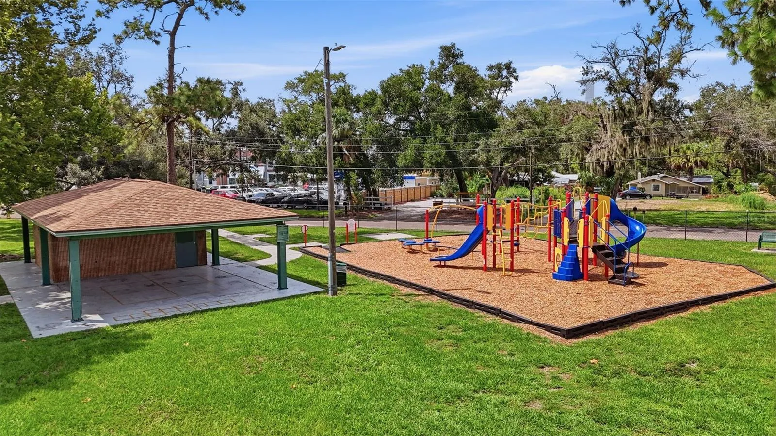 Playground Area and Restrooms