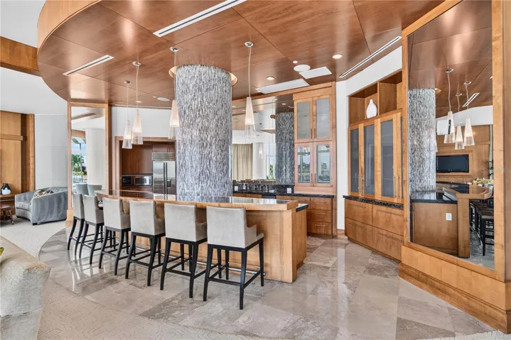 Community Entertaining Room with Bar &amp; Catering Kitchen