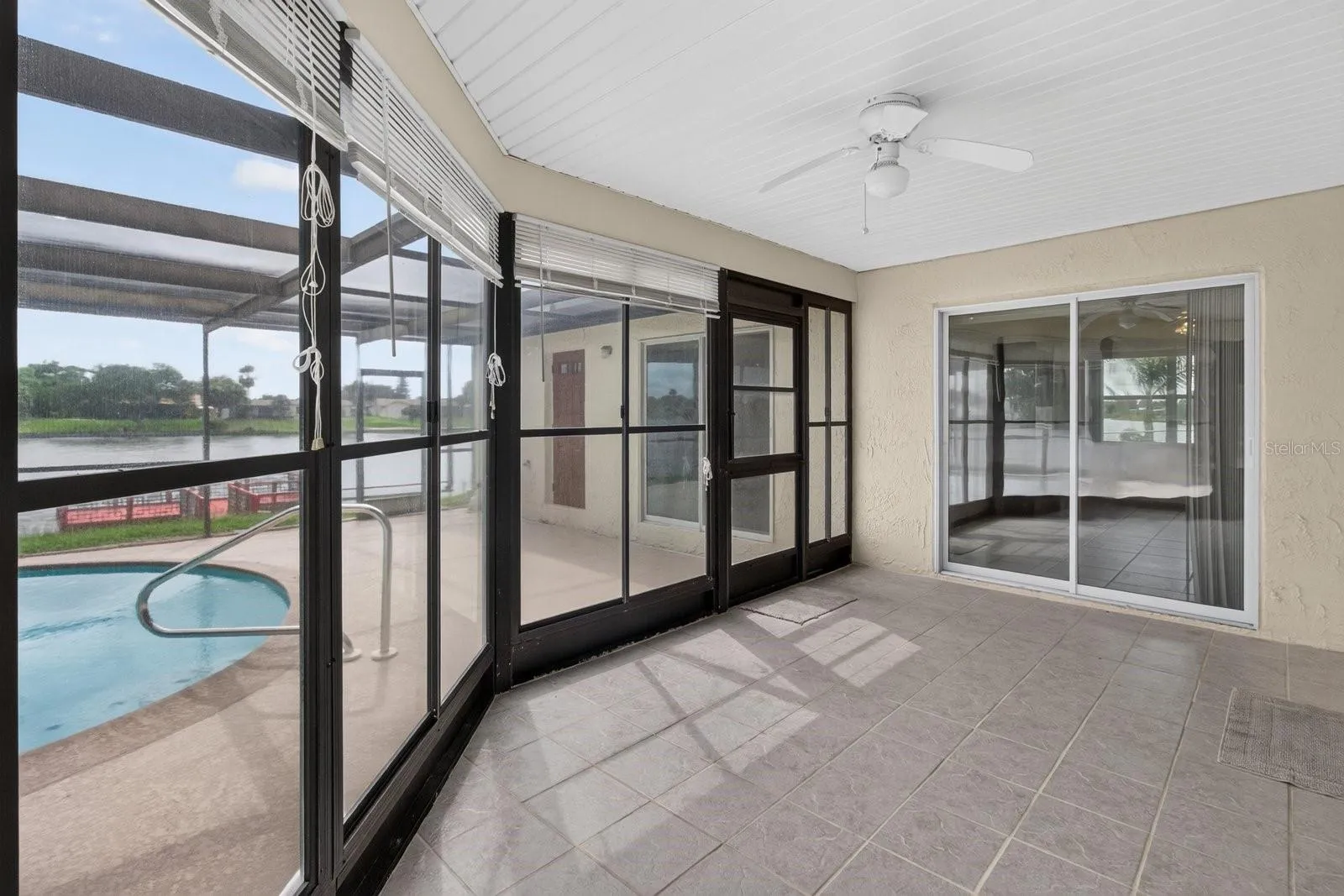 Enclosed screened in porch