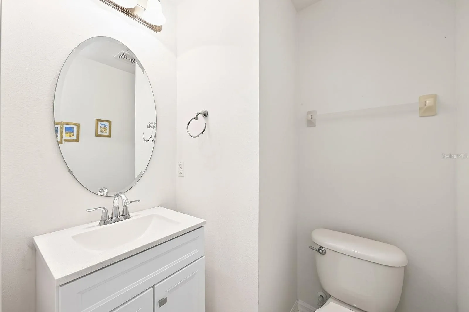 Convenient main floor half bath.