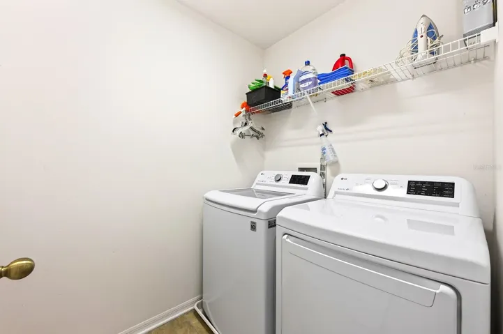 Second floor laundry room.