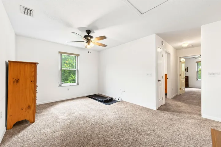 Additional flexible space in the loft at the top of the stairs.