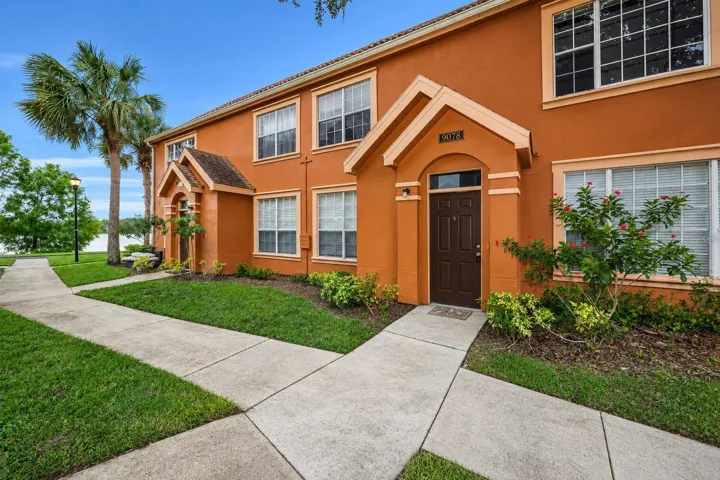 Front Entrance (sidewalk virtually swept from freshly mowed lawn)