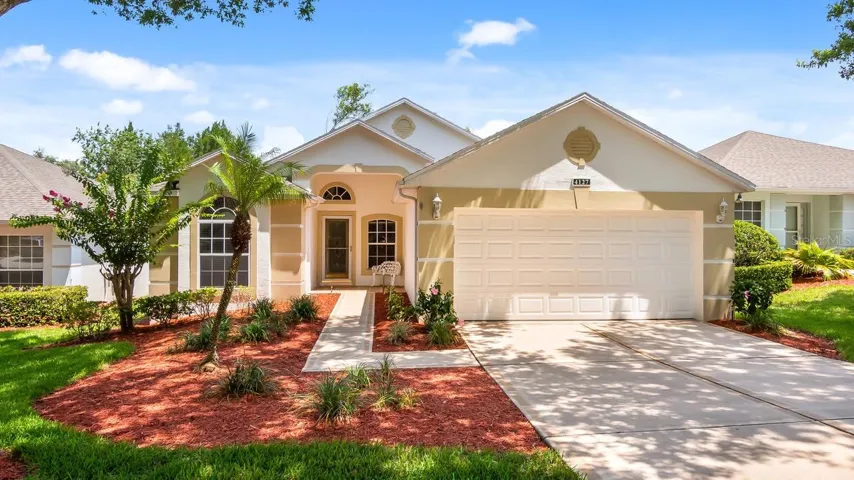 Front with landscaping