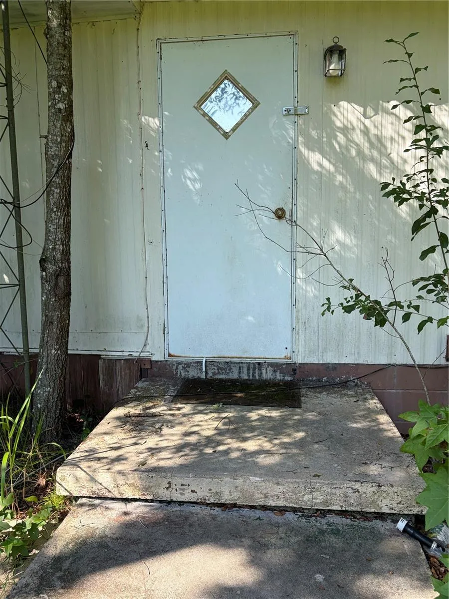 Side entrance
