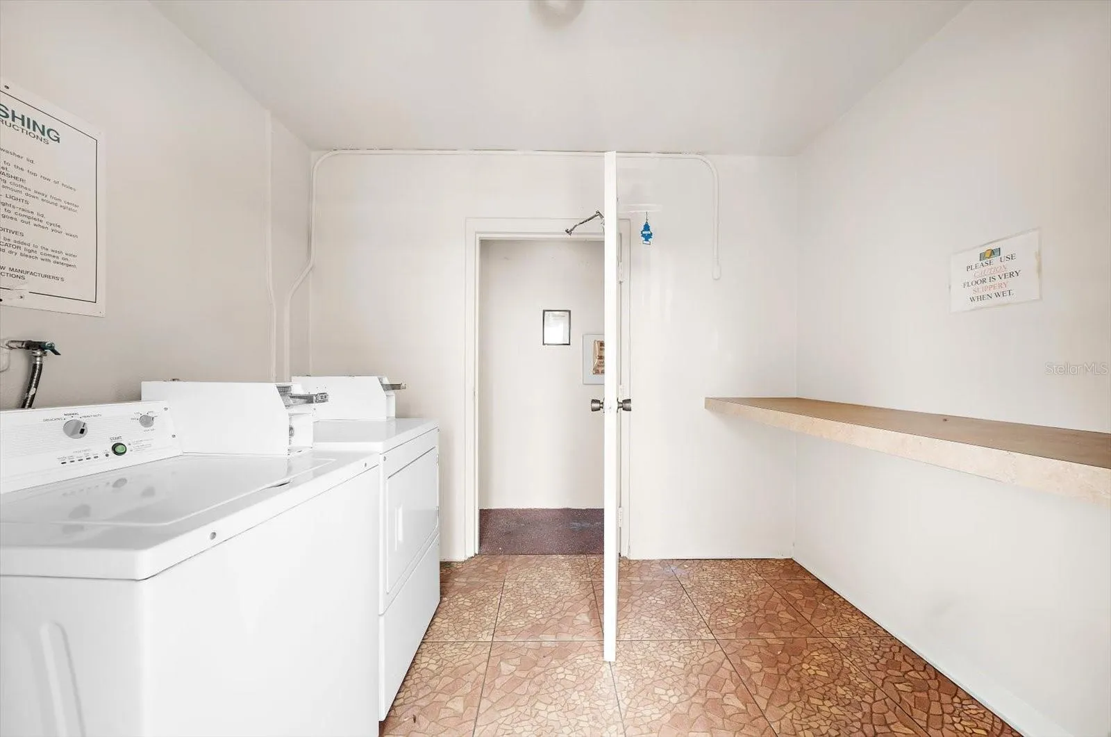 Building laundry area