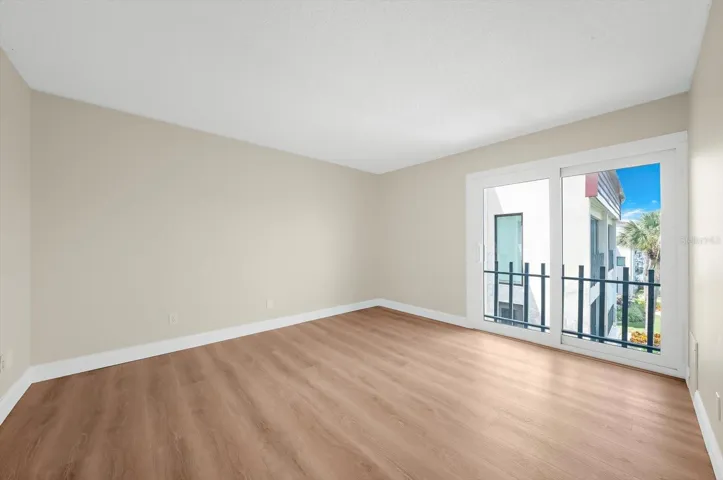The primary bedroom is spacious and offers outstanding view