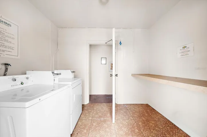 Building laundry area