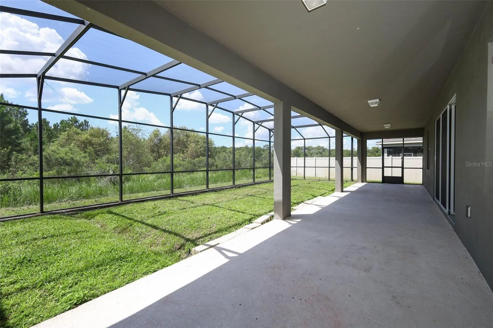 Enjoy your morning coffee or a workout in this versatile space.
