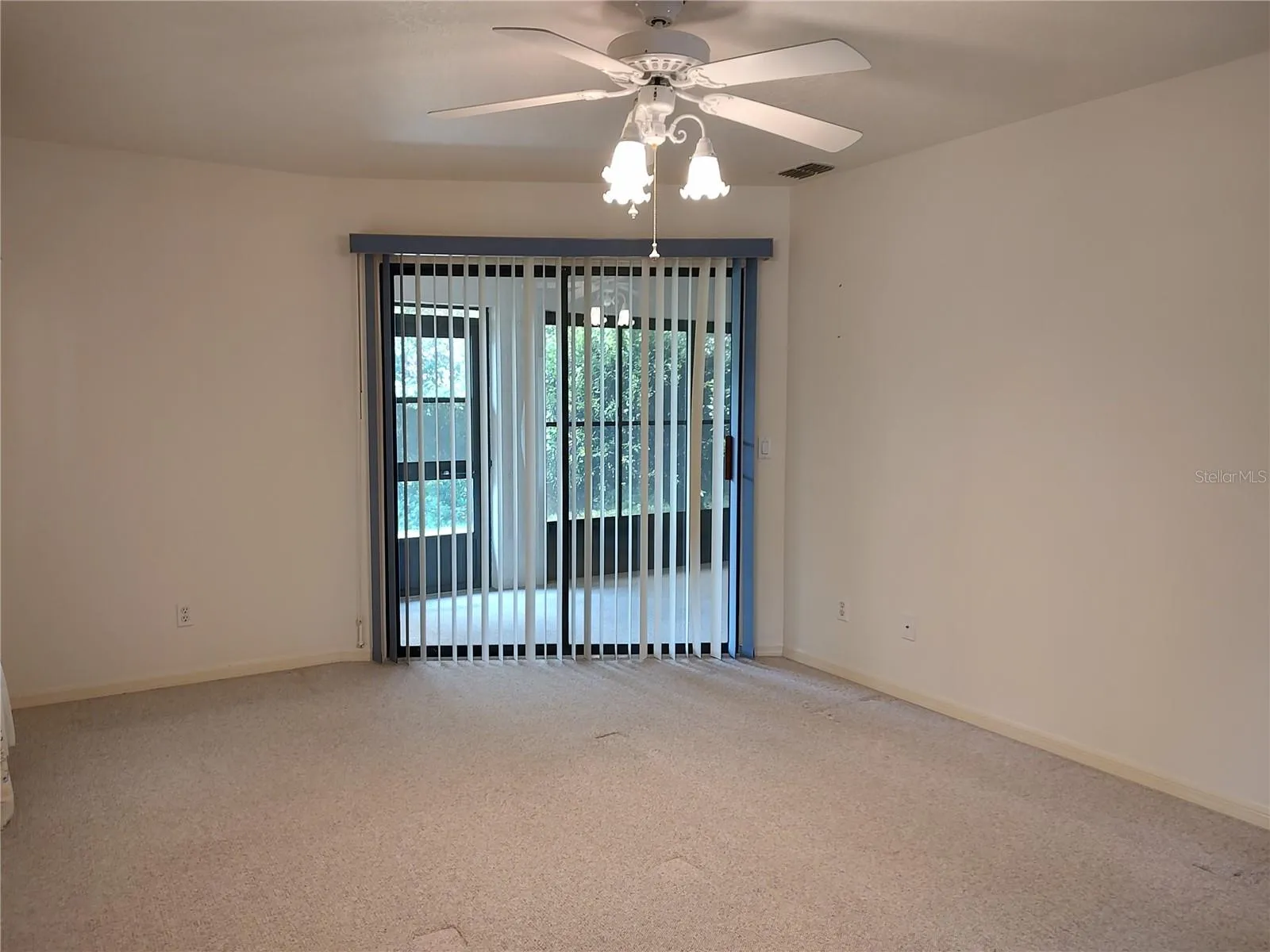 Primary bedroom opens to porch