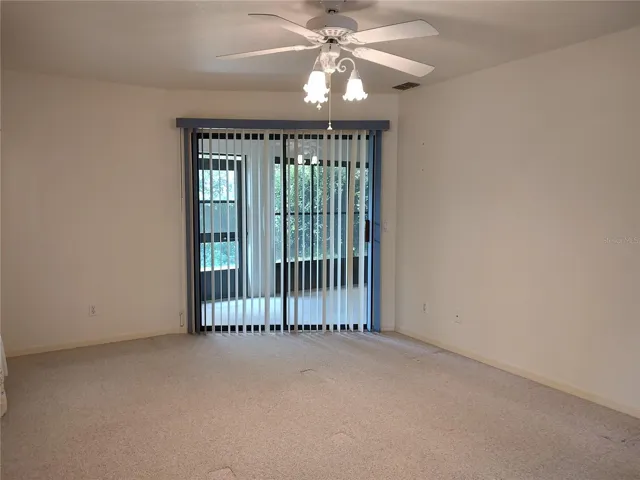 Primary bedroom opens to porch