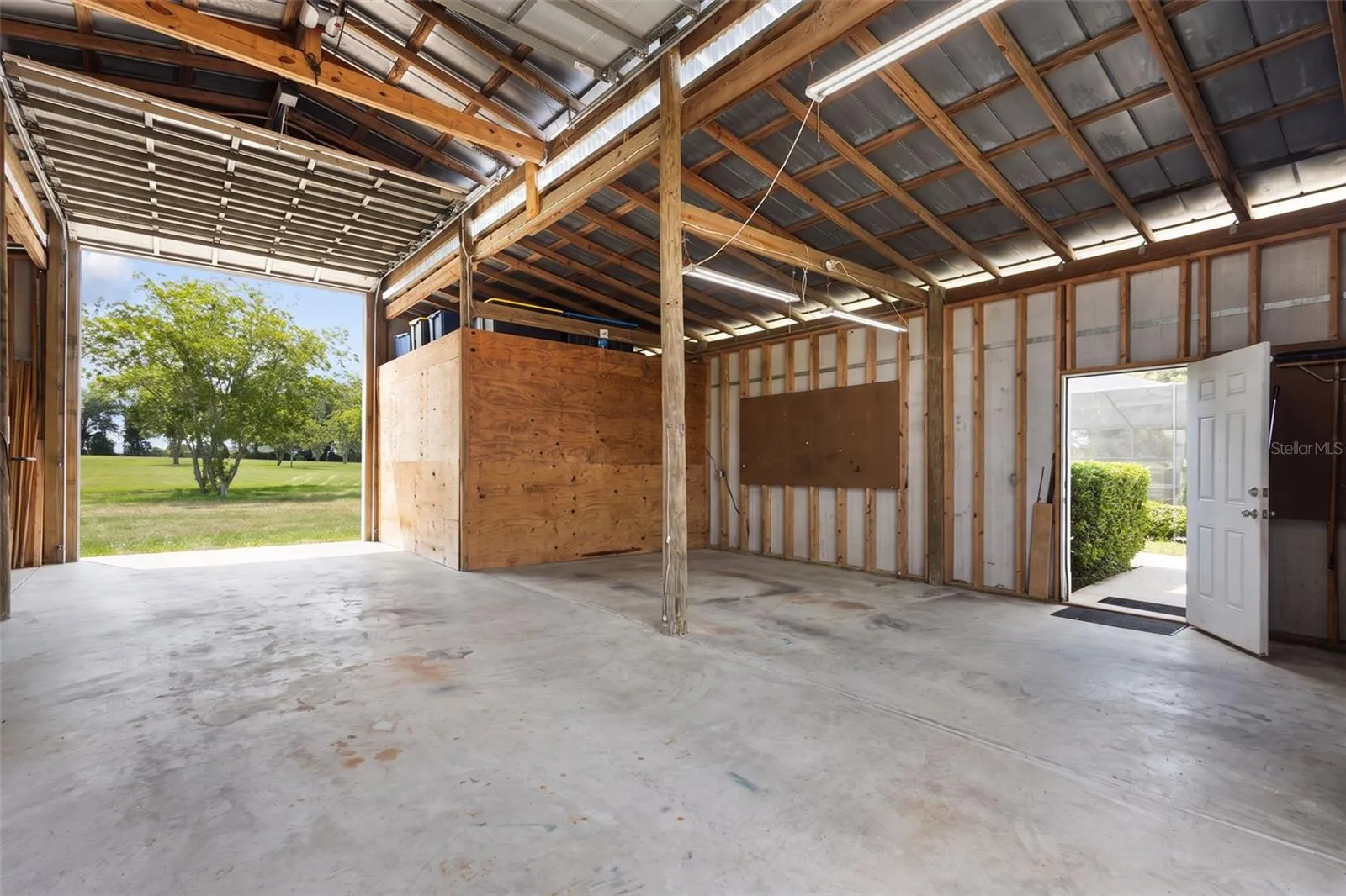 Empty Workshop with Storage/Work Room
