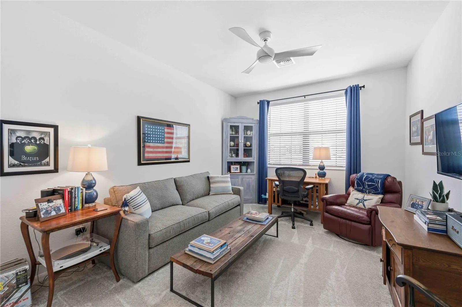 Bedroom #2 is set as a den, with a sleeper sofa or Murphy bed, you have a lot of flexibility - the bedrooms are 14x16