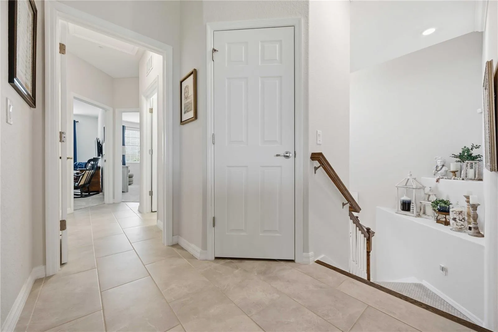 Entering the guest wing - easily give your guests the privacy they desire - the entire wing closes off