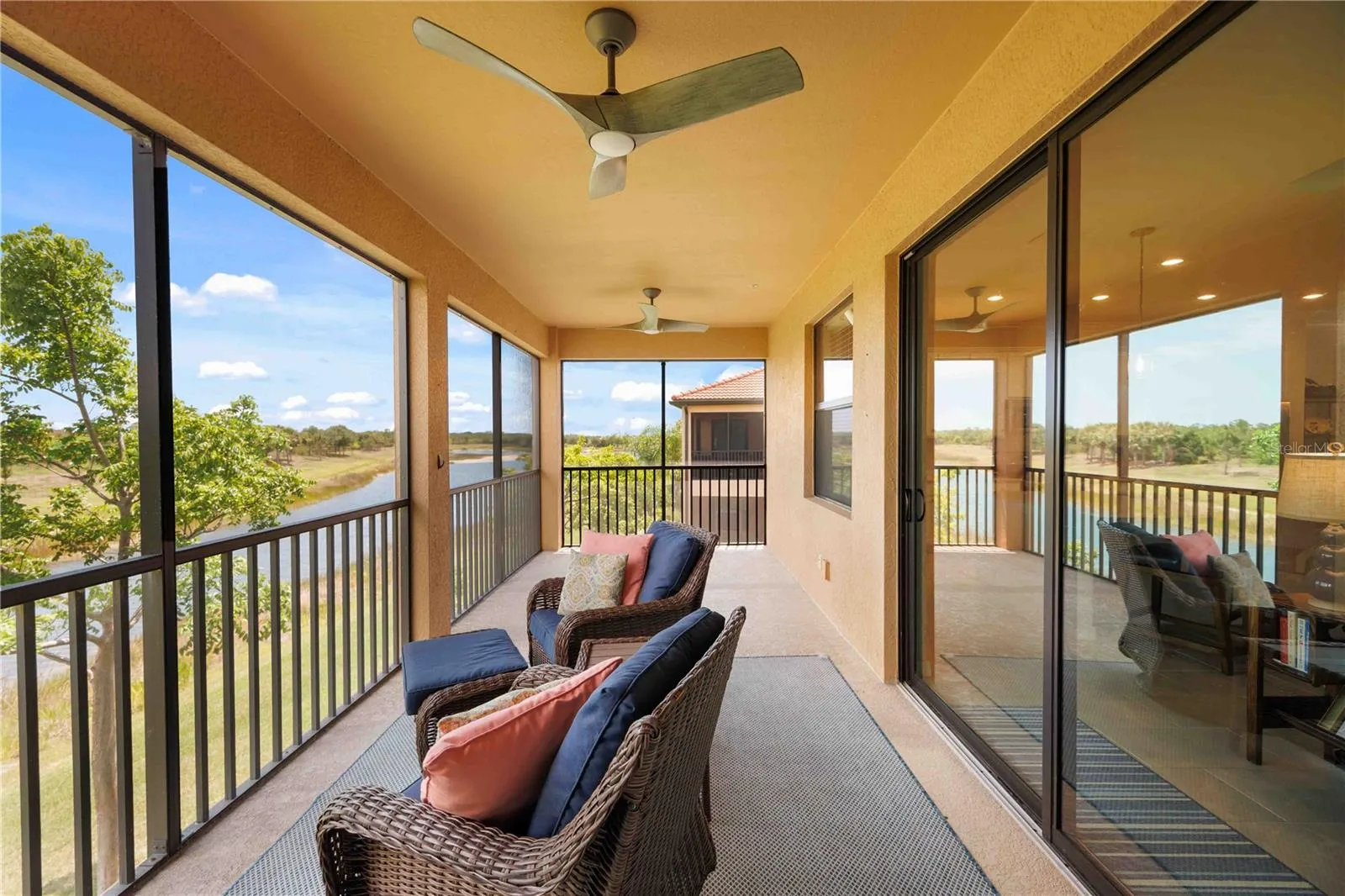 The 12x20' lanai is fabulous to just sit and enjoy the day or evening.