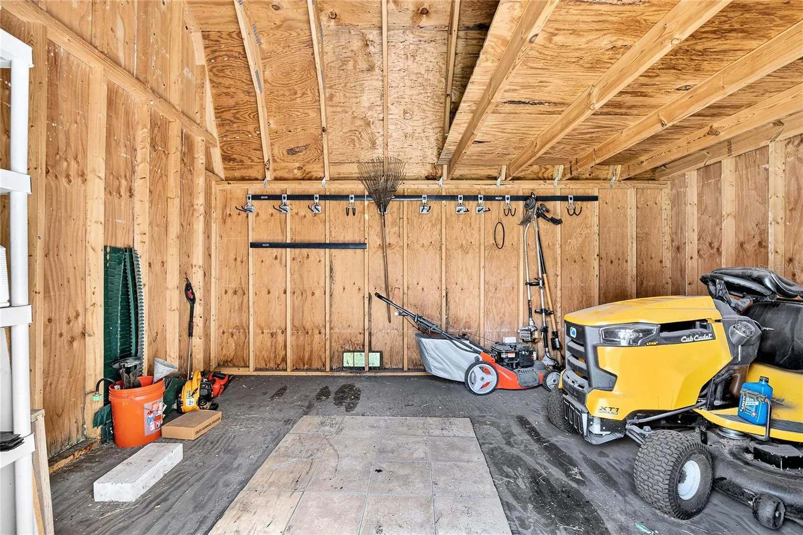 INSIDE OF SMALL SHED