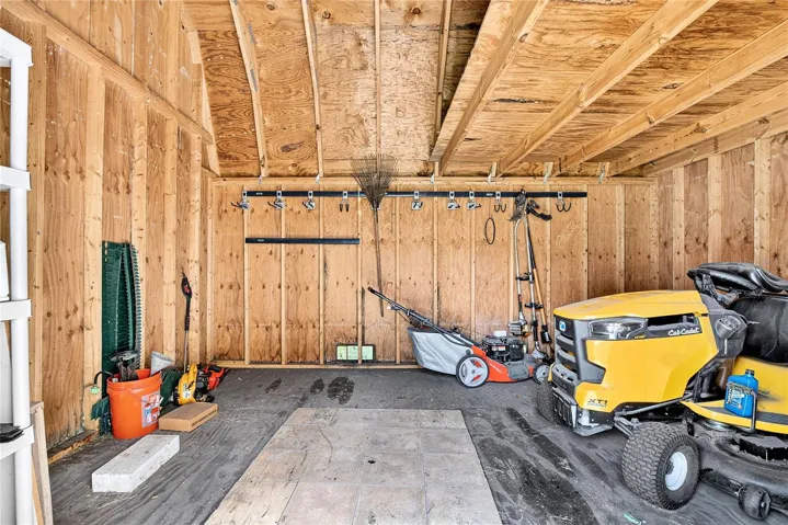 INSIDE OF SMALL SHED