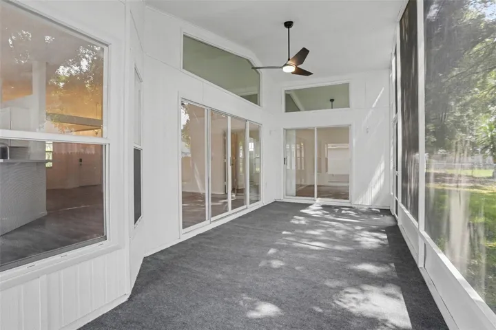 Back Screened in Porch, Dinette &amp; LR to the L