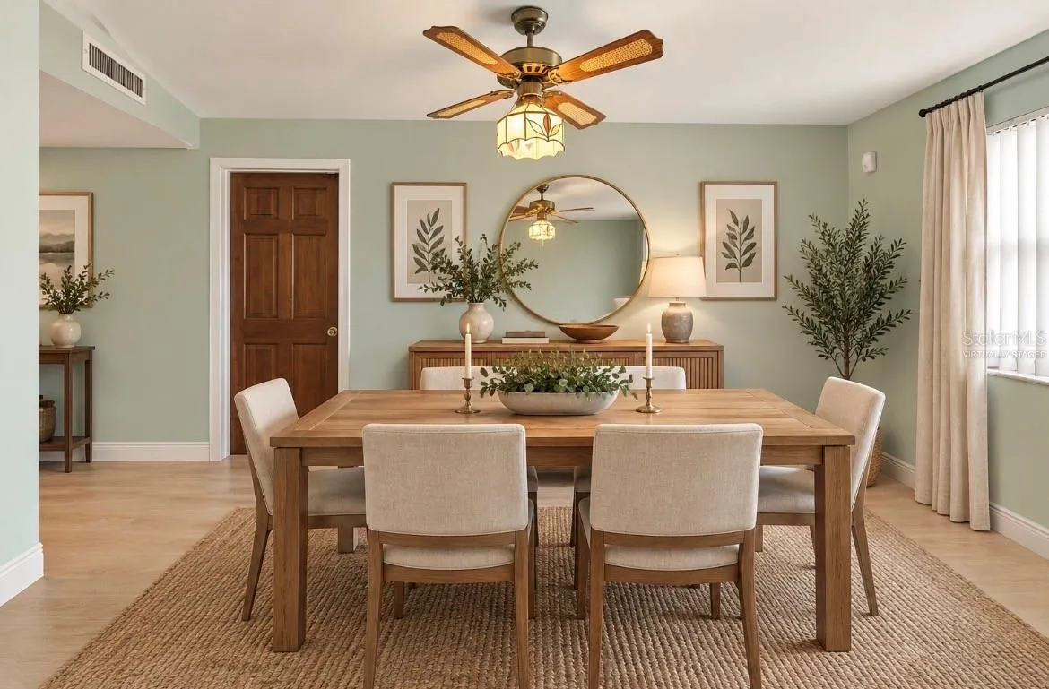 VIRTUALLY STAGED TO SHOW POTENTIAL: Formal Dining Room 15X9