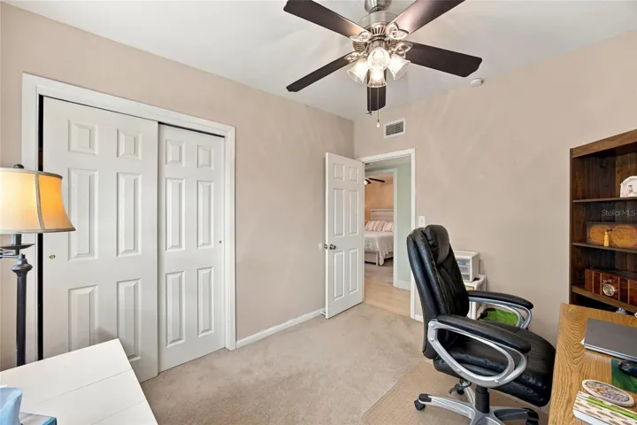 4th Bedroom (Being used as Office) 10X9