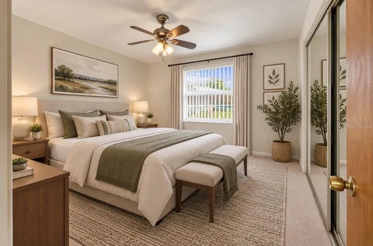 VIRTUALLY STAGED TO SHOW POTENTIAL: 3rd Bedroom 11X10