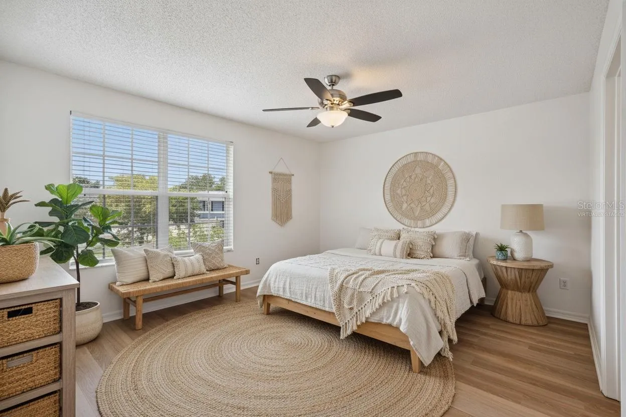 Virtually Staged Primary Bedroom 1