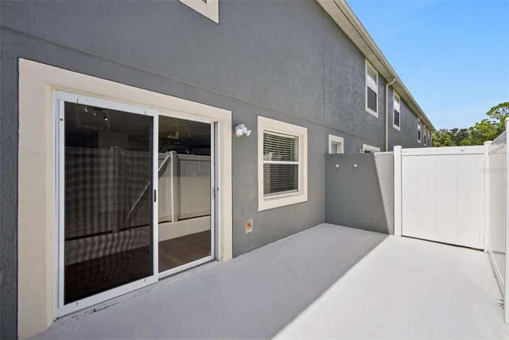 Fenced in private patio area perfect for relaxing