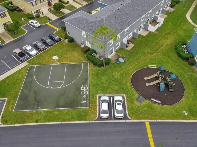 Basketball court and Playground