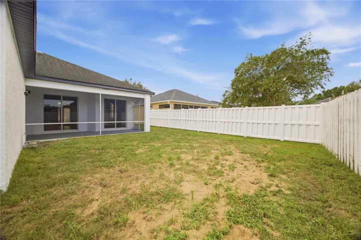 FENCED IN BACKYARD