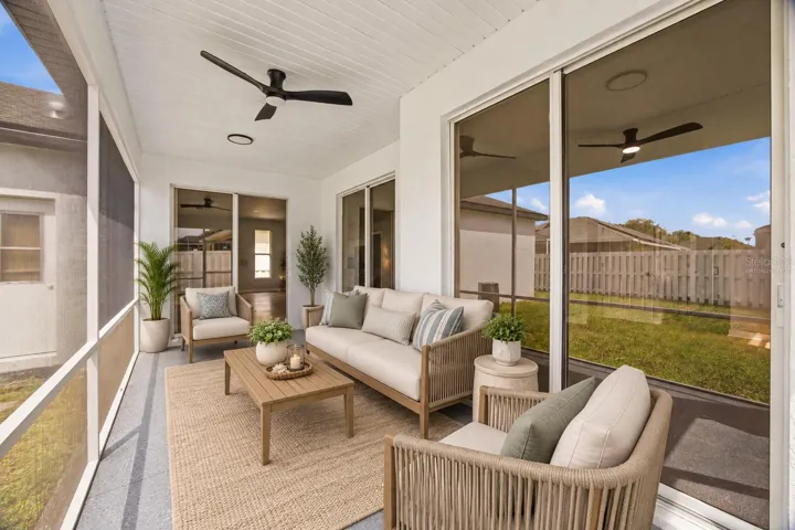 VIRTUALLY STAGED-SCREENED-IN LANAI