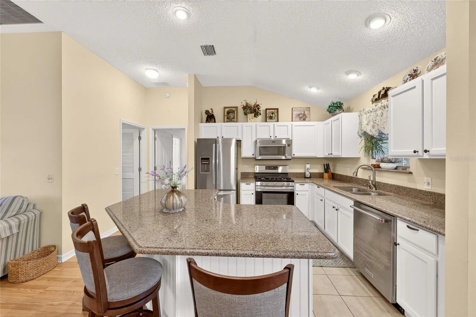 Kitchen with Granite Counter Tops