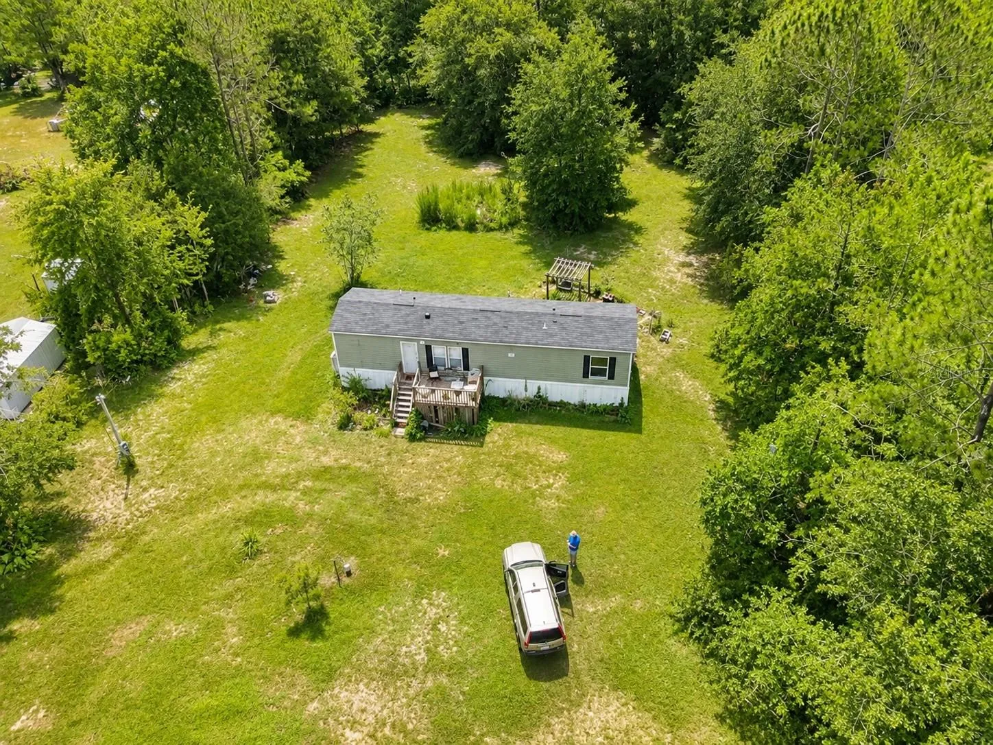 Woodland Mobile Home Retreat. Digitally enhanced