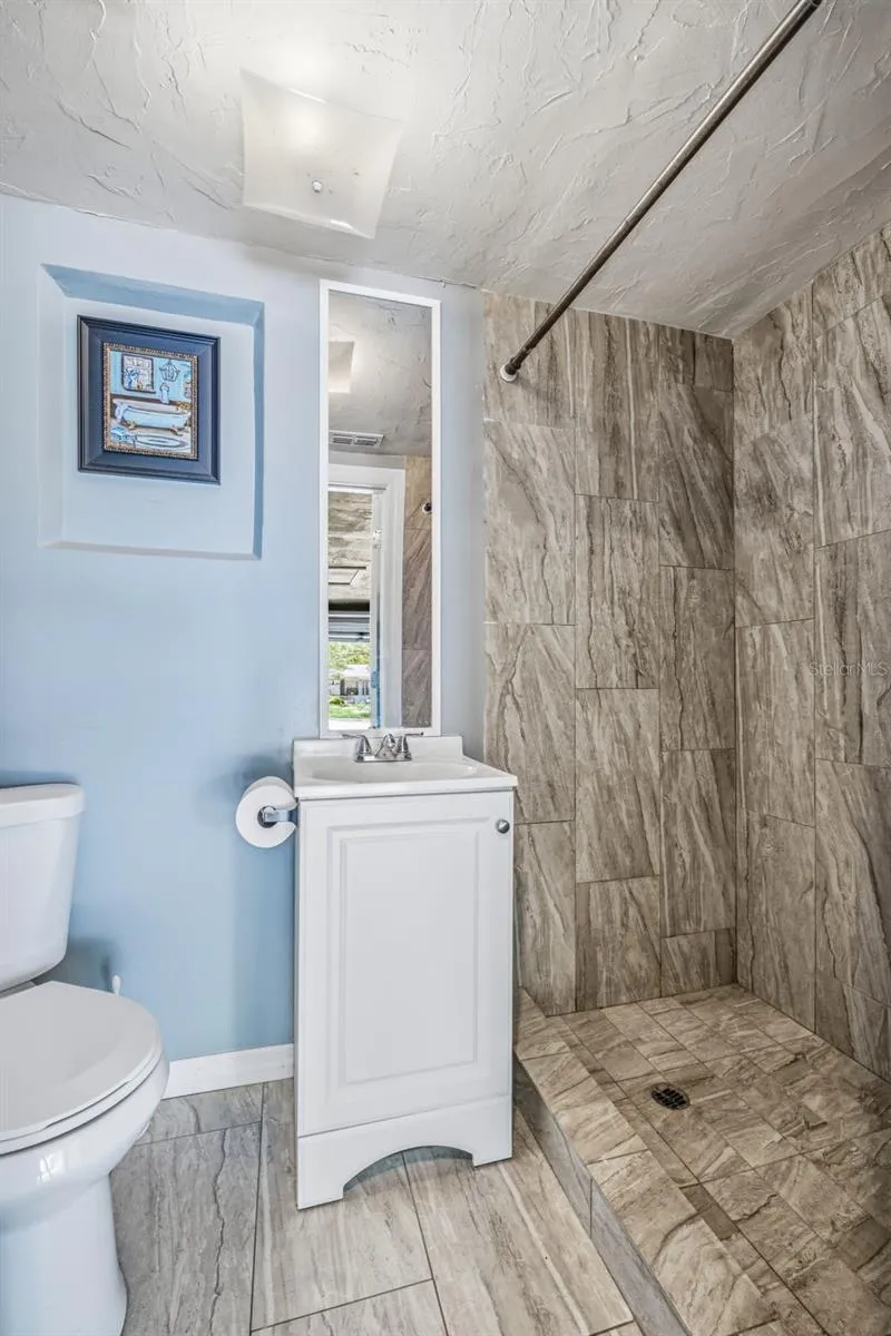 Bathroom #2 - with large updated shower, vanity and toilet