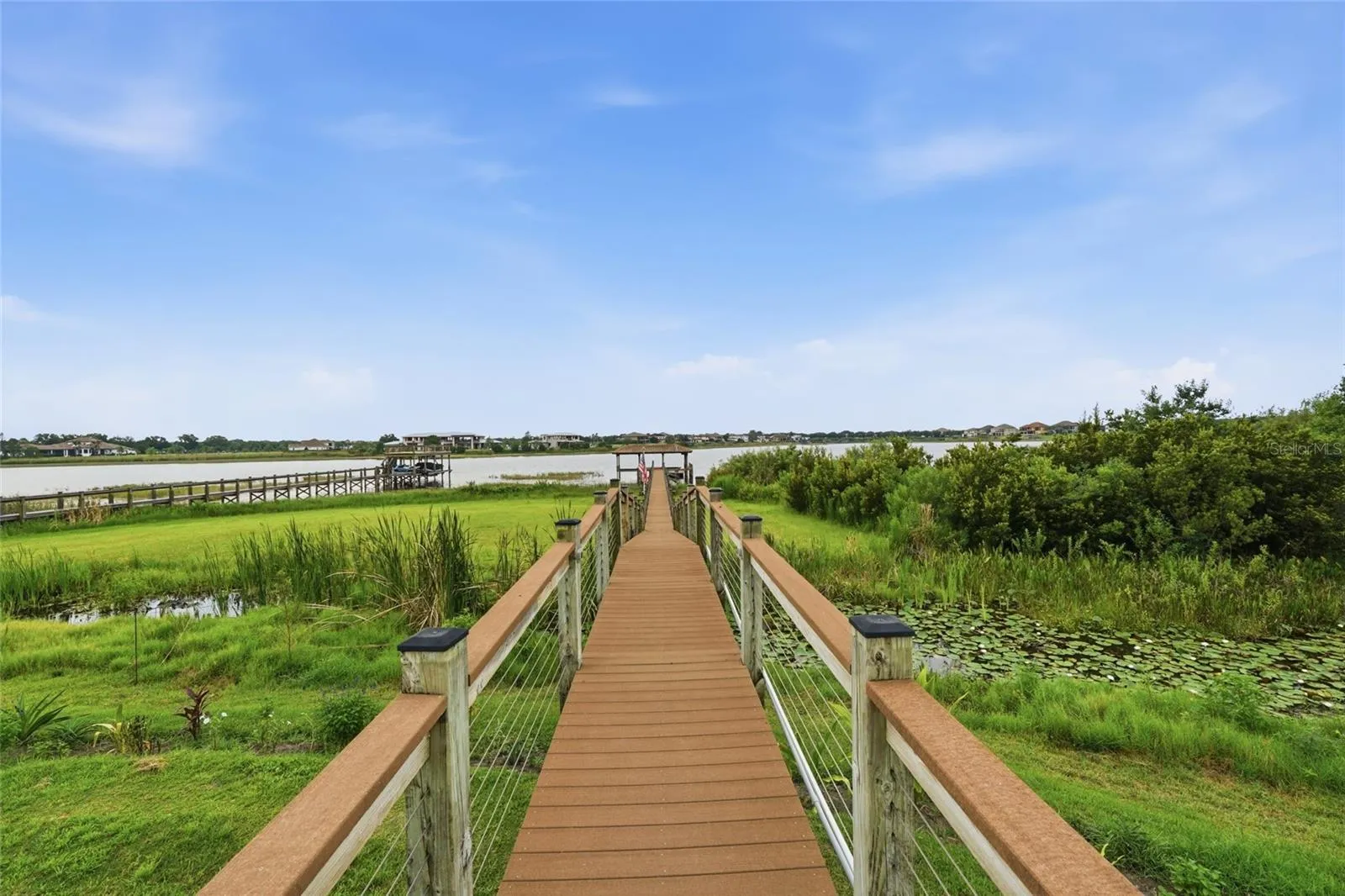 Composite walk way. Solar lighting