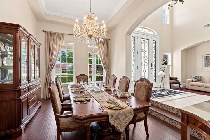 VIRTUALLY STAGED formal dining room