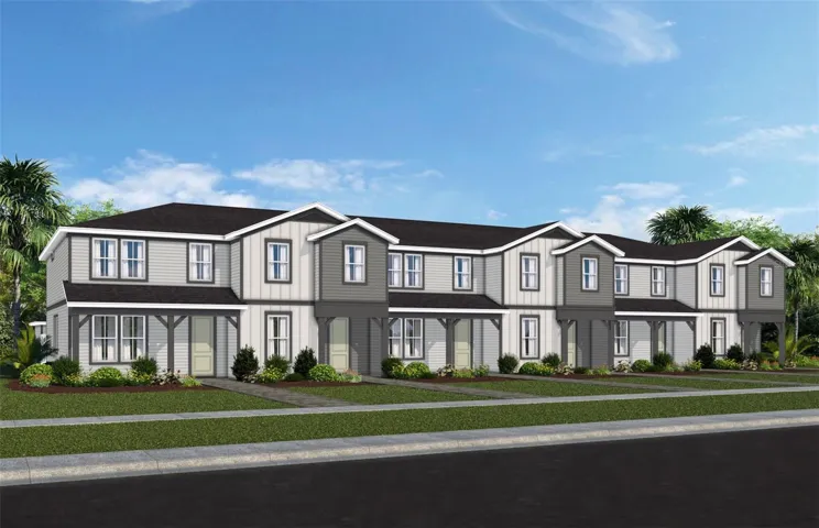 Exterior Design. Artistic rendering for this new construction home. Pictures are for illustrative purposes only. Elevations, colors and options may vary.