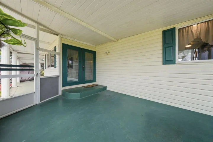 front patio to entrance