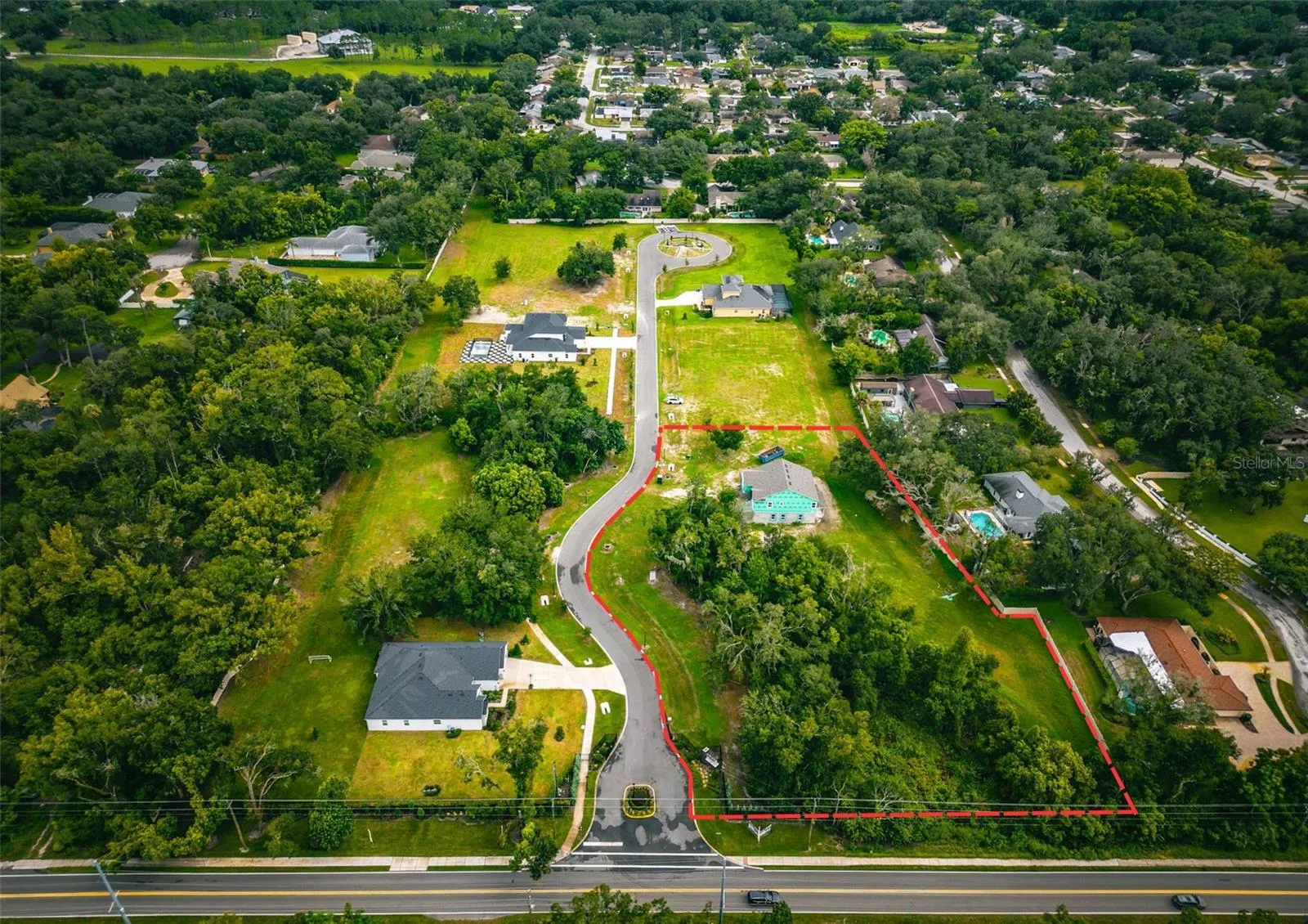 Drone photo of community