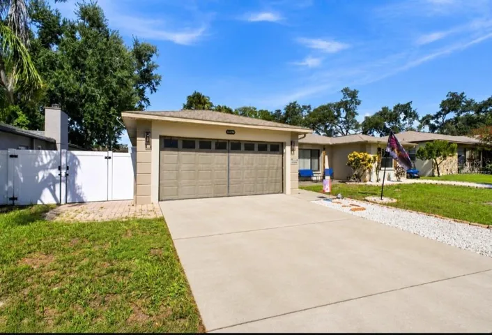 Front of home virtually staged