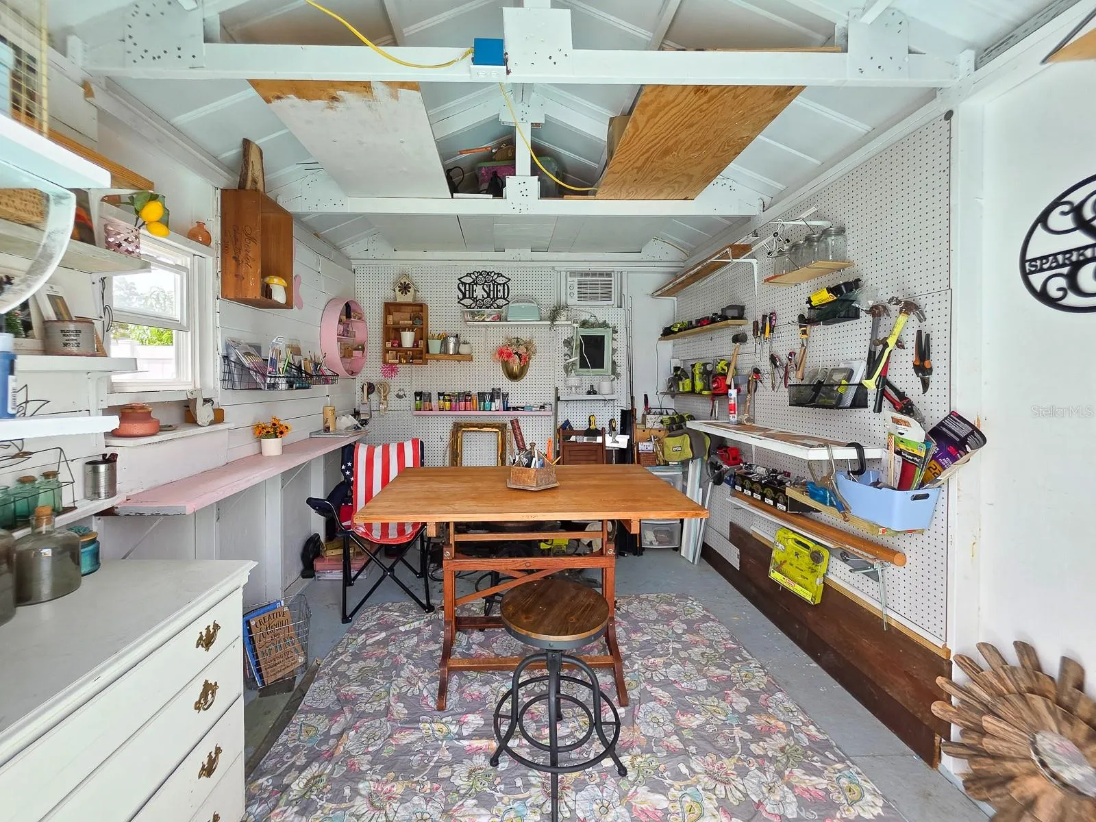 Air conditioned w/ electricity:  Workshop / She-shed / Art or Craft space.