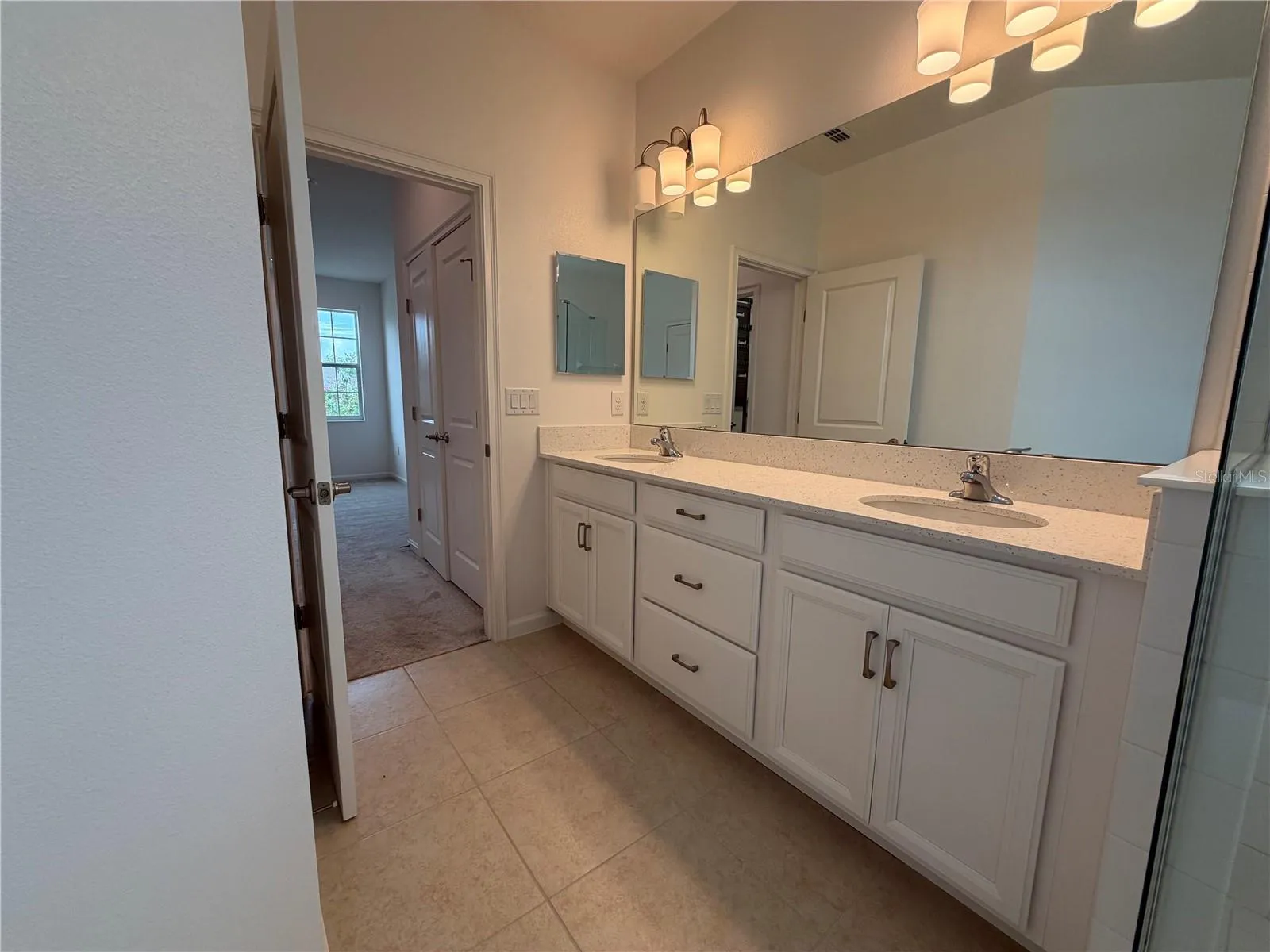 Primary Bathroom dual sink vanity