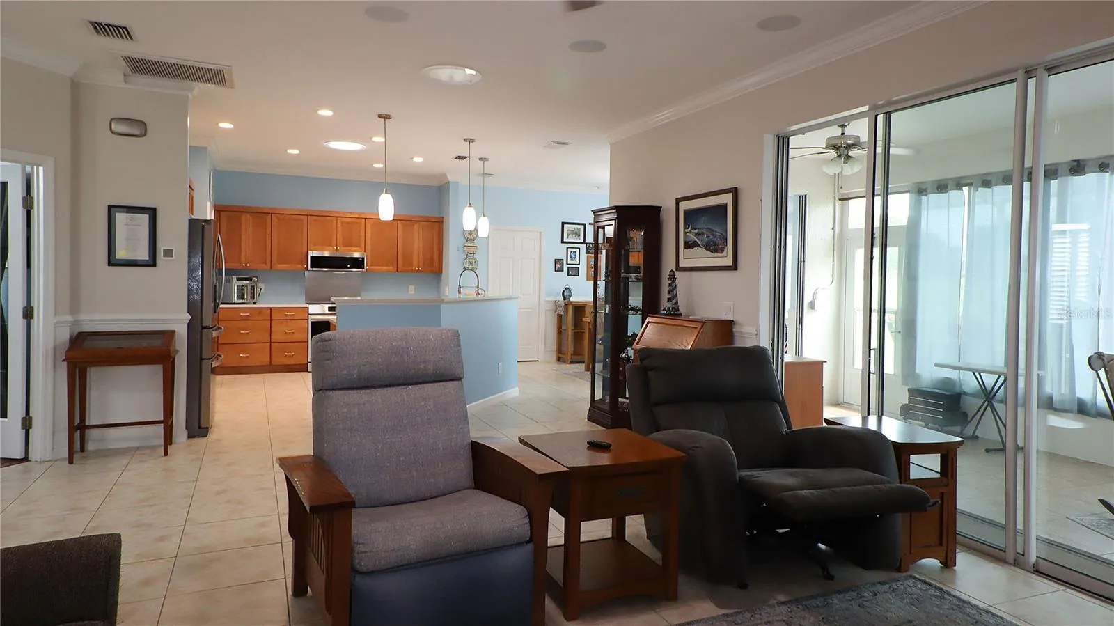 and open plan...