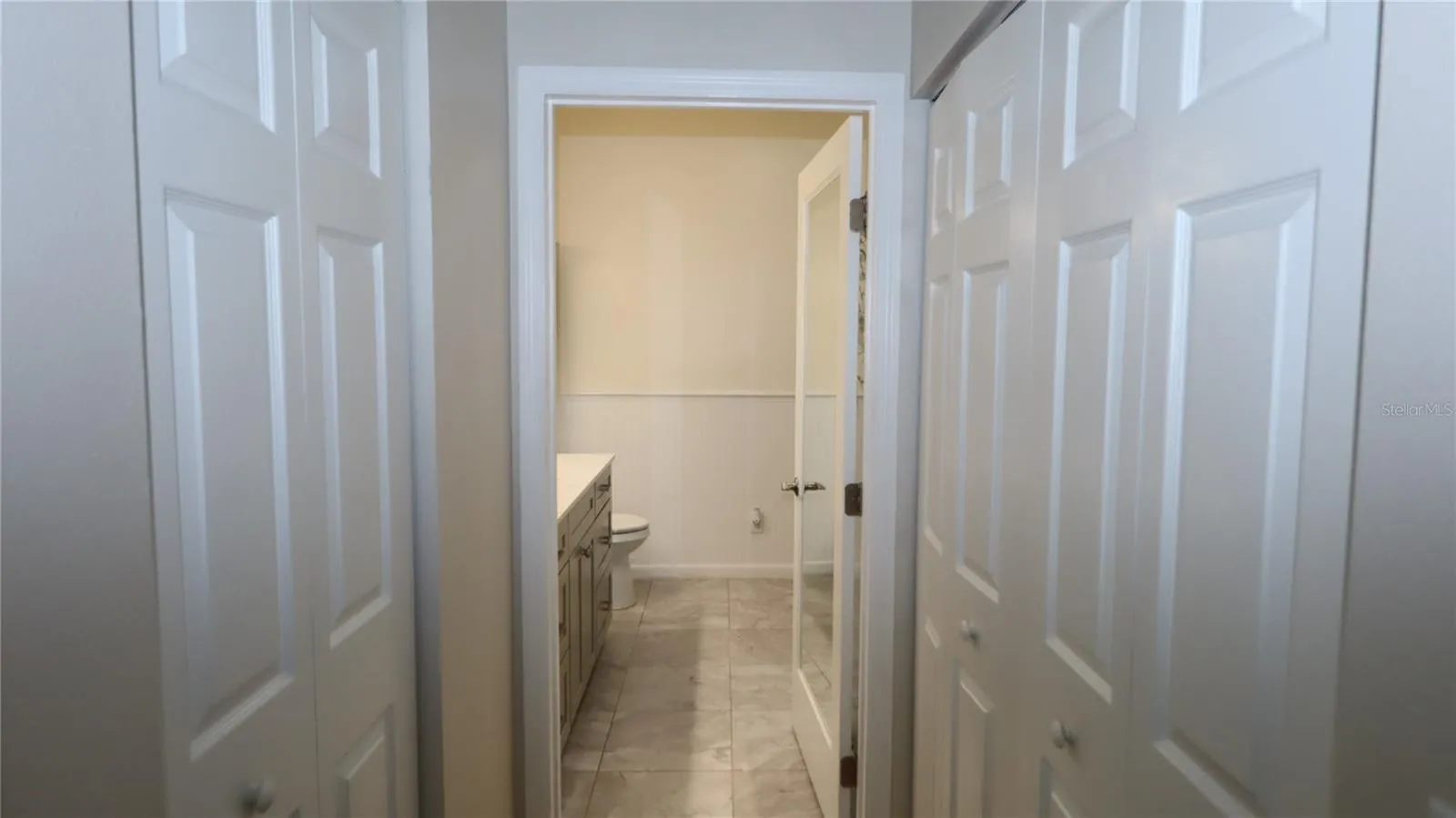 double closets...