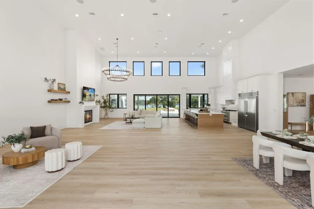Living Room, Kitchen, Dining Room