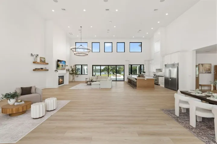 Living Room, Kitchen, Dining Room