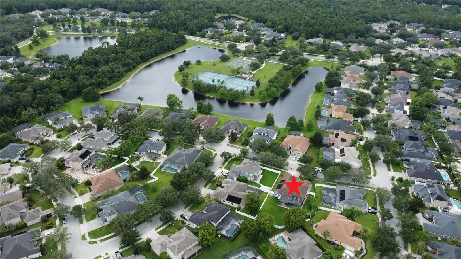 Aerial Shot of Neighborhood