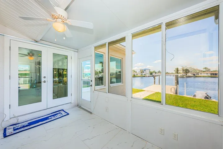 Enclosed back porch