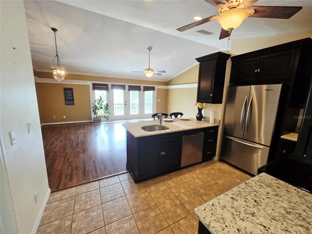 Open Kitchen to Living room &amp; Dining Combo