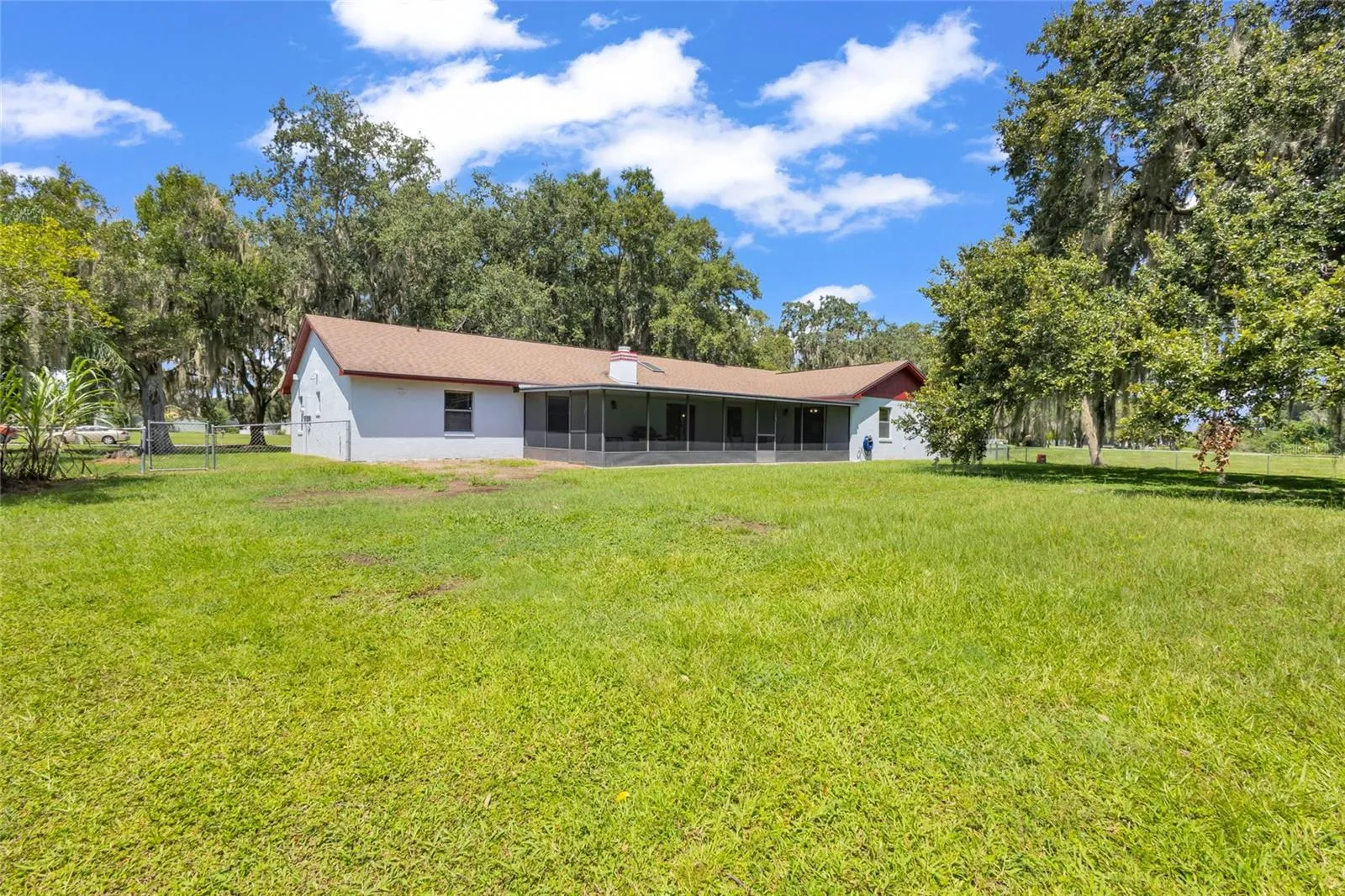 Rear of home