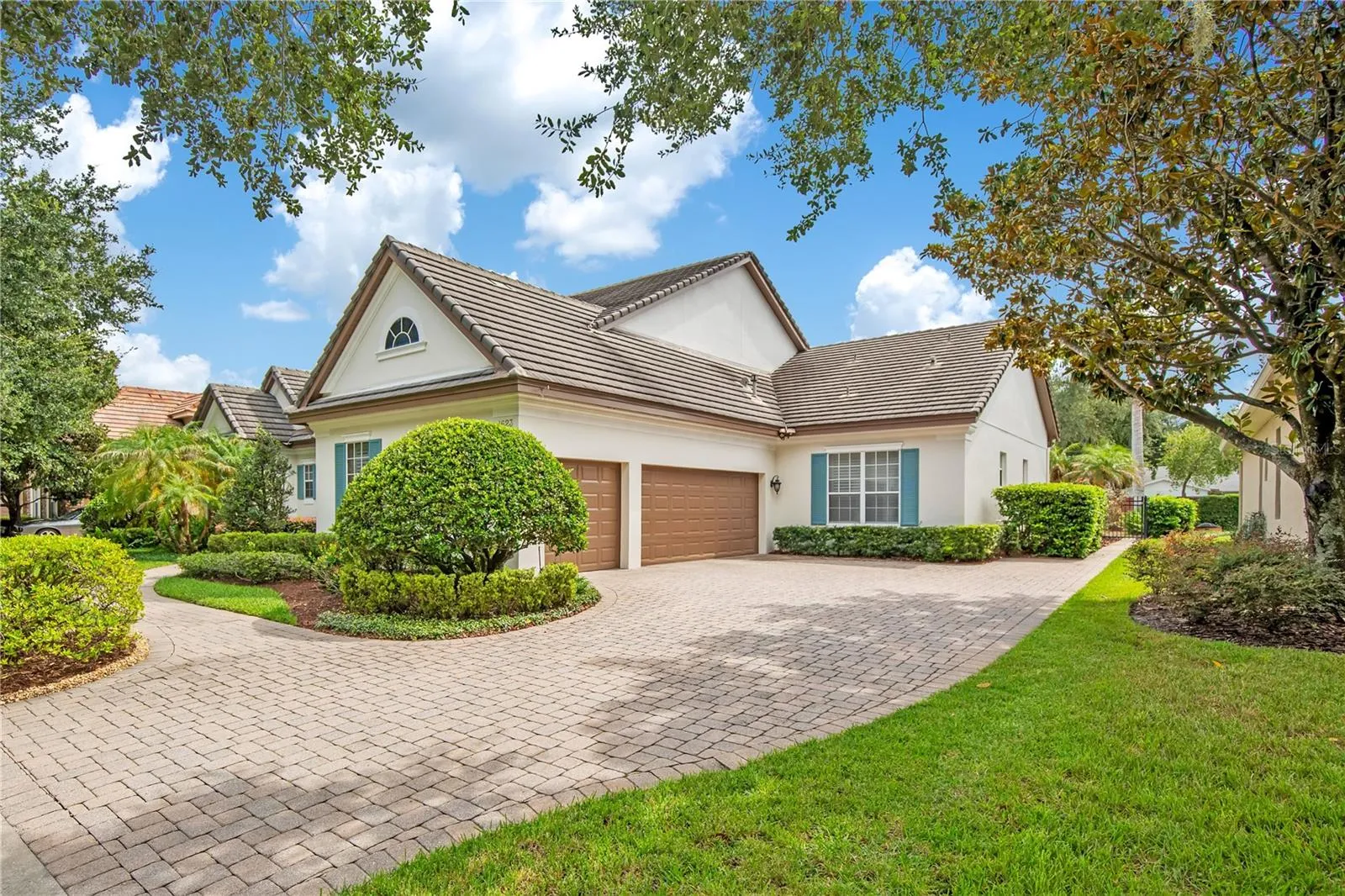 Three car garage.